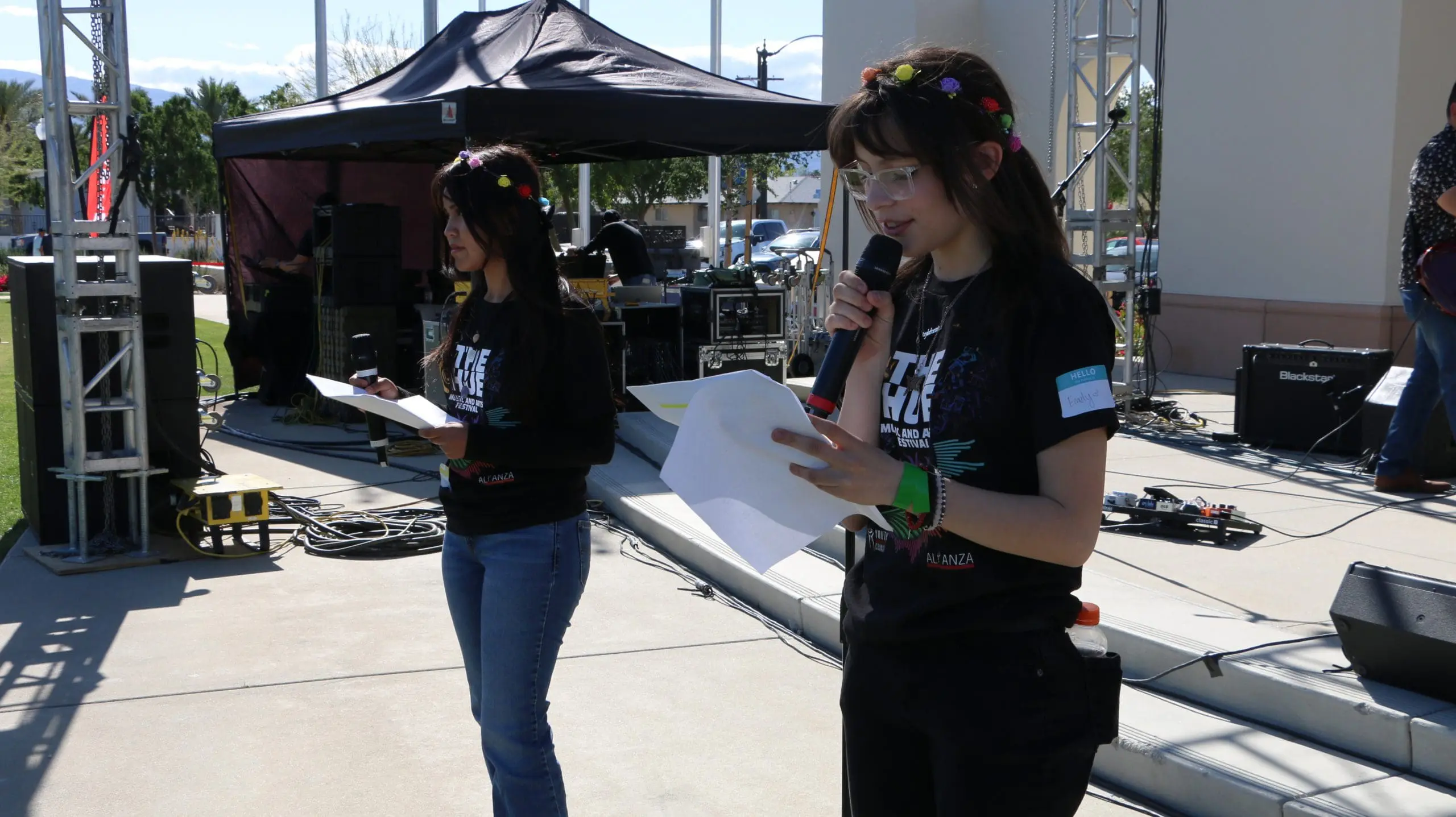 Student emcees at the 2024 Hue