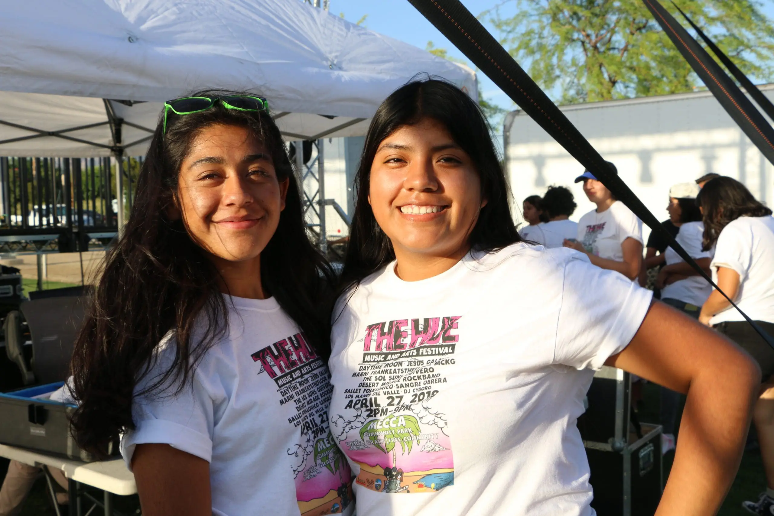 Two YO-C members at the 2019 Hue.