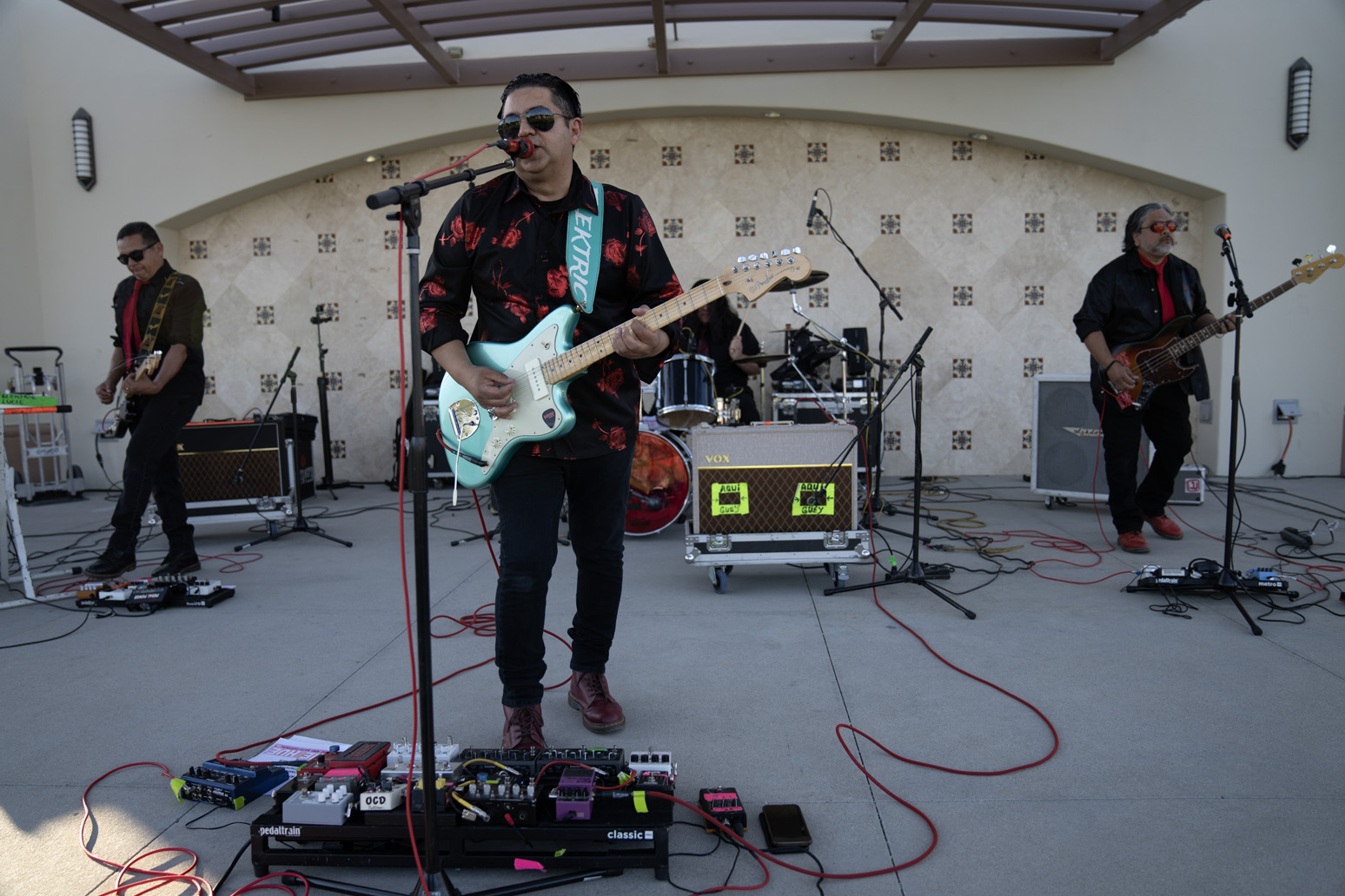 A band performs at the 2023 Hue.