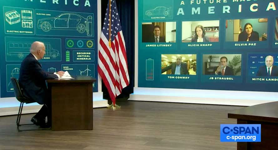 Executive Director Silvia Paz speaks directly with President Joe Biden about lithium at the Salton Sea.