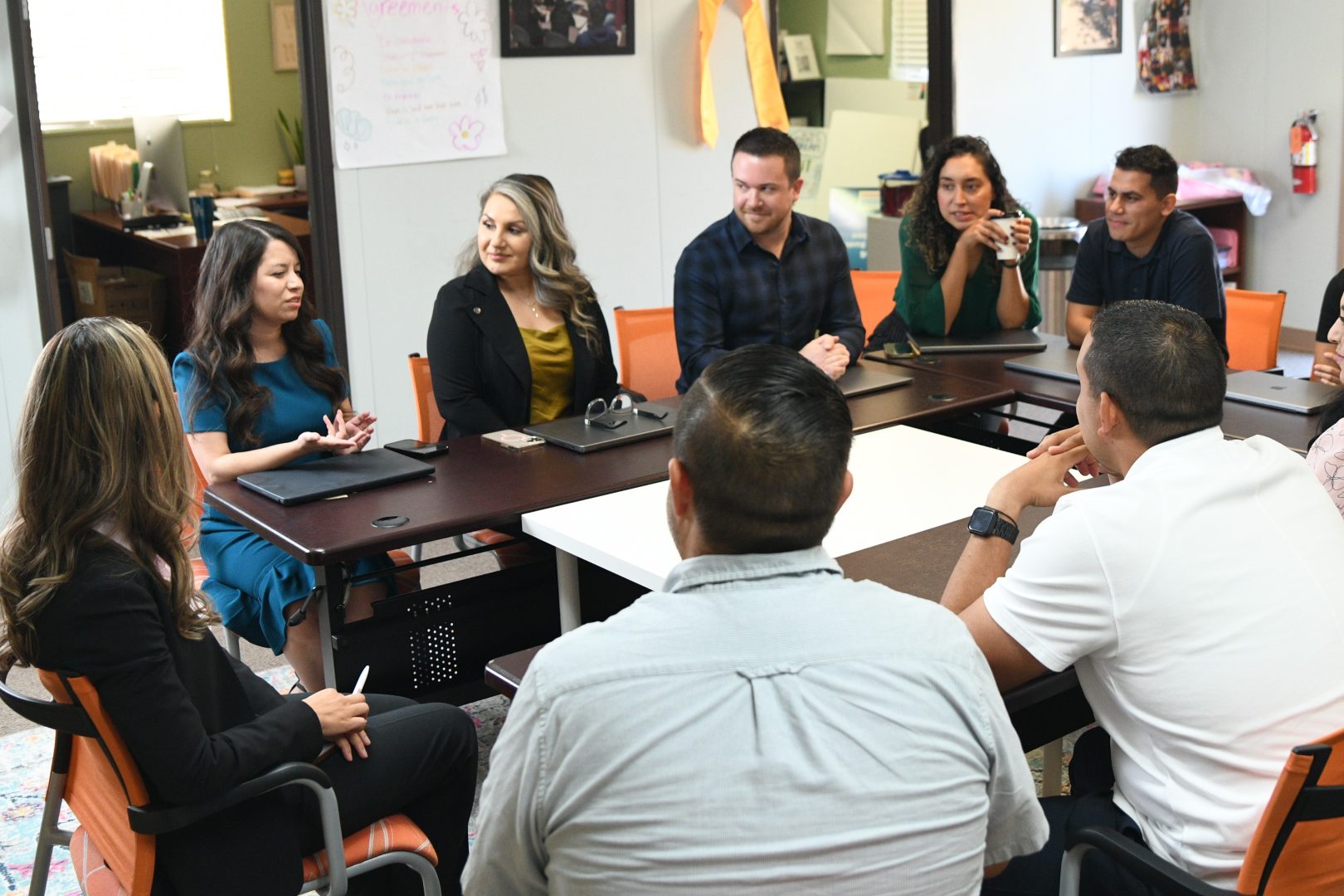 Alianza staff during a meeting